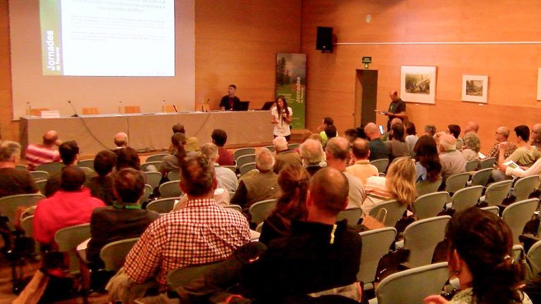 Mercè Cisneros presenting at the III Jornades de Recerca del PNAP.