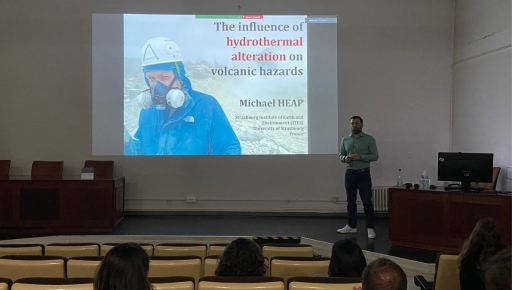 ‘The influence of hydrothermal alteration on volcanic hazards’ by Michael Heap, professor from University of Strasbourg
